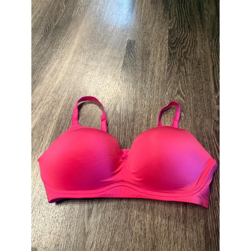 Torrid Curve Everyday Wire-Free Bra Hot Pink Lightly Padded 40DD 148862